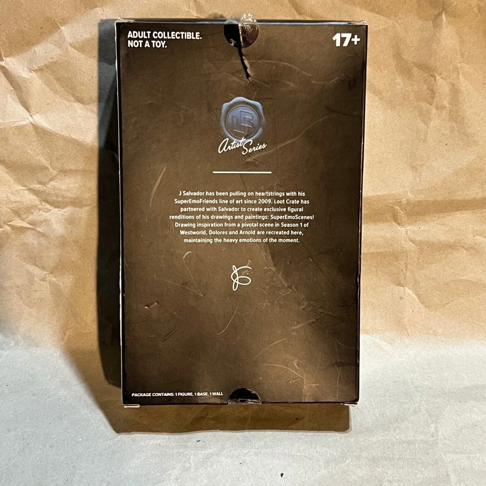 Loot Crate Westworld Dolores‎ & Arnold Figure Black SuperEmoFriends J Salvador